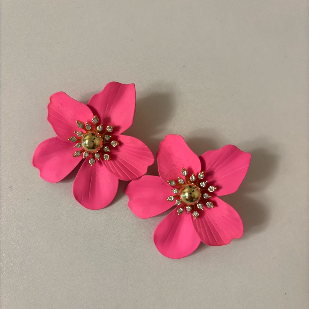 Lilly Pulitzer Oversized Orchid Stud Earrings